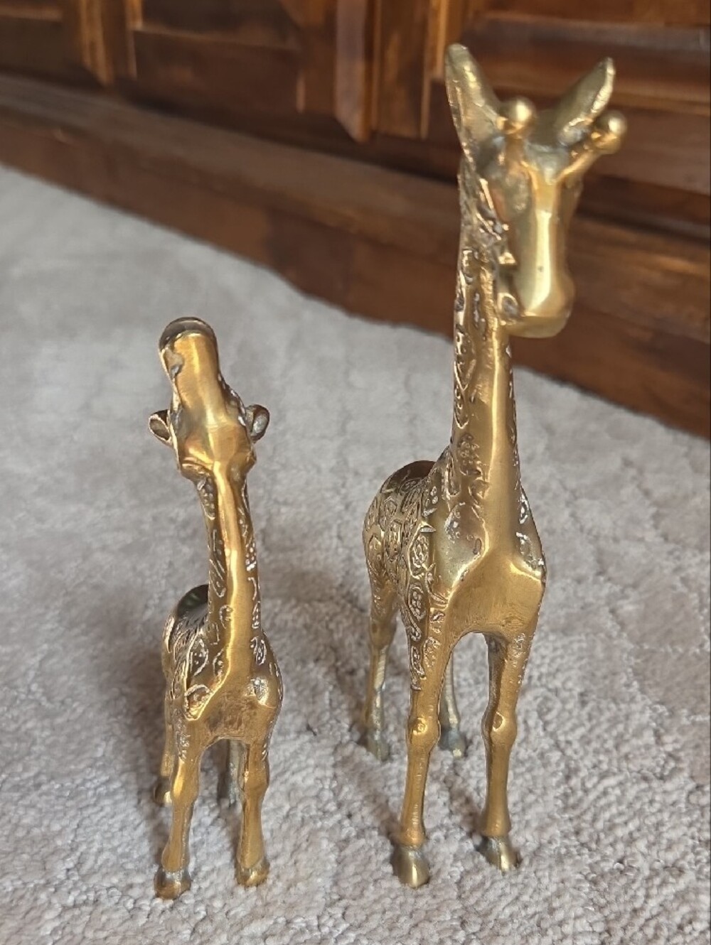 Vintage Brass Giraffe Set - Picture 4 of 6